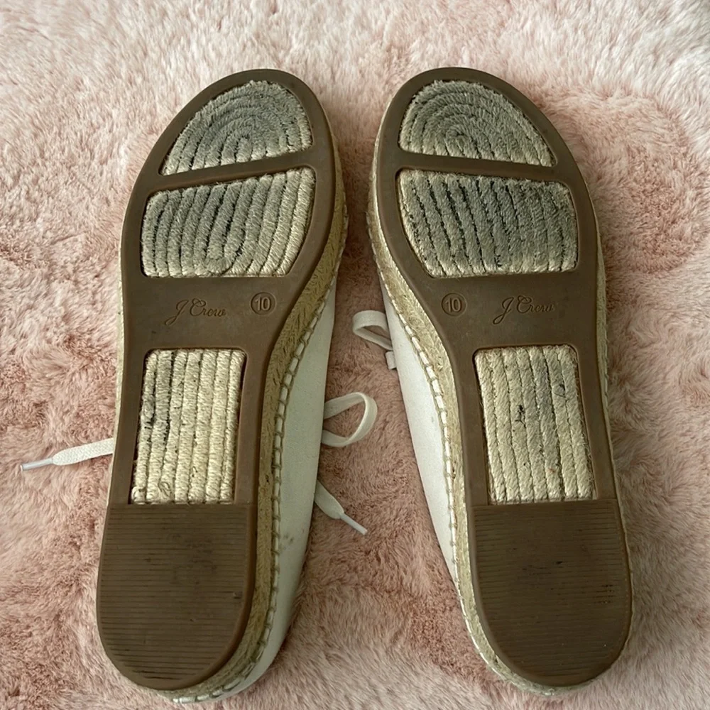 J.Crew Canvas Lace-Up Espadrilles